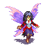Anya — rough version (lvl 3 Nightshade Fire) ― Faerie character sprite from "After the Storm"
