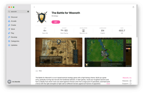 Wesnoth on the Mac App Store
