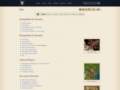 Wesmere Wiki ― Web design for Wesnoth.org (MediaWiki style)